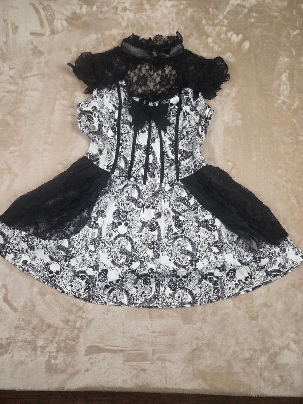 Hearts and Roses Skulls and Roses mini dress